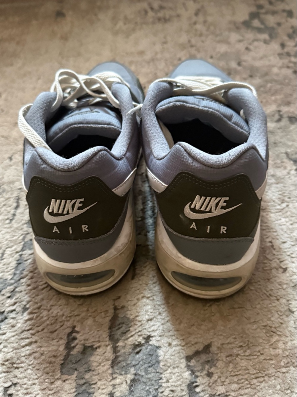 Nike Air Men's Sneakers in Gray and Olive Green